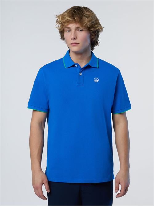 POLO SHORT SLEEVE COLLAR W/STRIPED IN CONTRAST NORTH SAILS | 692452/0760